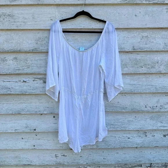 Kona Sol Women's Off the Shoulder Cover Up
Romper - White XL - Picture 7 of 9